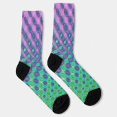 Paars Blauw Groen Geel Sokken (Rechts)