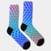 Paars Blauw Groen Geel Sokken (Rechts)