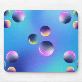 Paars Blauw Holografisch Futuristisch Gaming Muismat