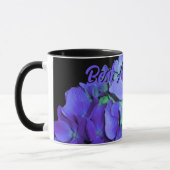 Paars blauw Hydrangeas paarse bloemen, Beste tante Mok (Links)