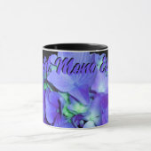 Paars blauw Hydrangeas paarse bloemen, mama Mok (Midden)