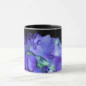 Paars blauw Hydrangeas paarse bloemen #momlife Mok (Midden)