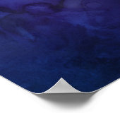Paars & Blauw Lantaarn Glow Bruiloft Poster (Hoek)