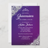 Paars blauw met diamant kaart (Achterkant)