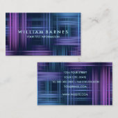 Paars blauw modern Visitekaartje (Voorkant / Achterkant)
