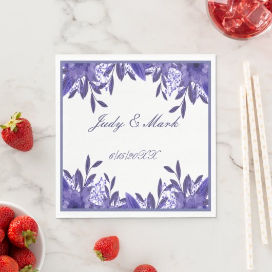 Paars blauw-oliefabriek Napkins Servet (Insitu)