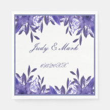 Paars blauw-oliefabriek Napkins