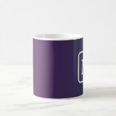 Paars Blauw Ombre - Monogram Koffiemok (Center)