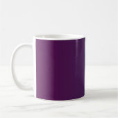 Paars Blauw Ombre - Monogram Koffiemok (Links)