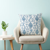 Paars/blauw omkeerbaar strooiseldecoratief kussen (Stoel)