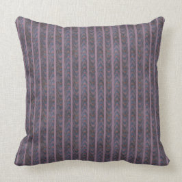 Paars blauw Oranje lavendel Stripe Kussen
