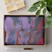 Paars blauw rood Oranje wit ontkoppelingspagina Ab Tissuepapier (Geschenk)