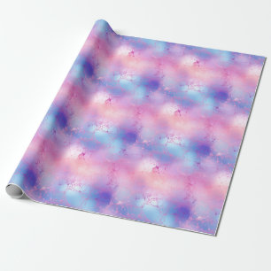 Paars, Blauw & Roze Abstract Pastel Cadeaupapier