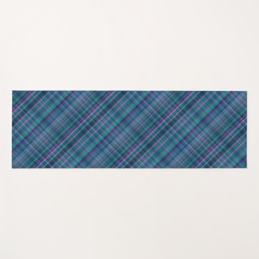 Paars blauw roze diagonaal Yogamat (Voorkant (horizontaal))