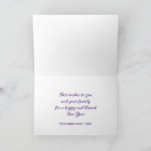 Paars Blauw Roze Hyacinth Flowers Happy Norooz Kaart (Binnen)