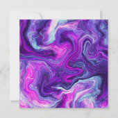 Paars, blauw, roze, lichtvochtige kunst. (Voorkant)