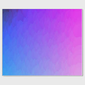 Paars blauw, roze omvormig vlampapier cadeaupapier (Vlak)