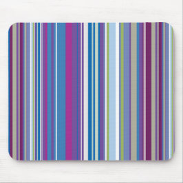 Paars Blauw Strepen Patroon Muismat