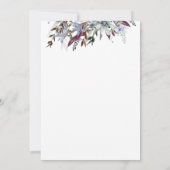 paars blauw van wilde bloemen kaart (Achterkant)