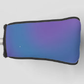 Paars Blauw Verlopen Golfheadcover (Voorkant)