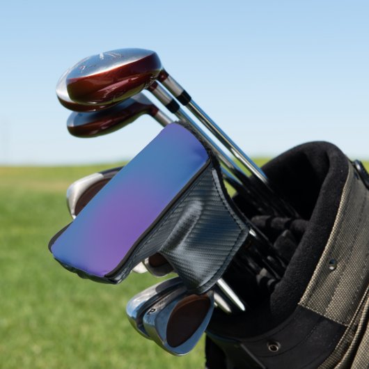 Paars Blauw Verlopen Golfheadcover (Insitu)
