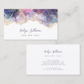 paars blauw visitekaartje (Voorkant / Achterkant)