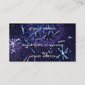 paars blauw vuurwerk visitekaartje (Achterkant)