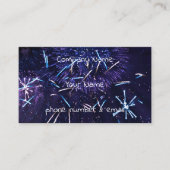 paars blauw vuurwerk visitekaartje (Voorkant)