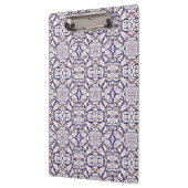Paars Blauw Wit Cirkels Patroon Klembord (Links)