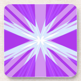 Paars blauw-witte kerst Star Festive Bier Onderzetter