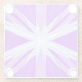 Paars blauw-witte kerst Star Festive Glazen Onderzetter (Achterkant)