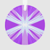 Paars blauw-witte kerst Star Festive Ornament (achterkant)