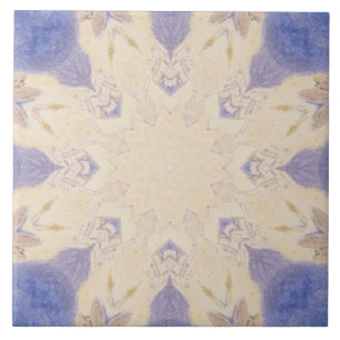 paars blauw zand waterverf nr. 6 tegeltje