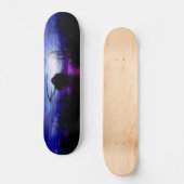 Paars blauw zwart Grim Reaper 's nachts Persoonlijk Skateboard (Voorkant)
