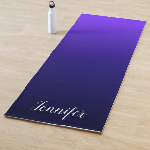 Paars Blauw Zwart Persoonlijke Ombre Yogamat