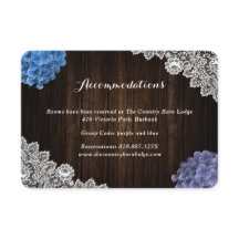 Paars Blauwe Bloemige Trouw Hotel Accommodatie