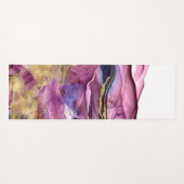 Paars blauwe goudinkt abstract yogamat (Voorkant (horizontaal))