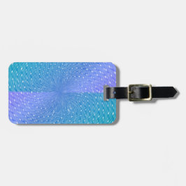 Paars Blauwgroen Abstract patroonpasta Bagagelabel