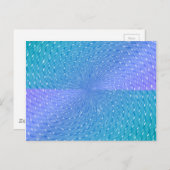 Paars Blauwgroen Abstract patroonpasta Briefkaart (Voorkant / Achterkant)