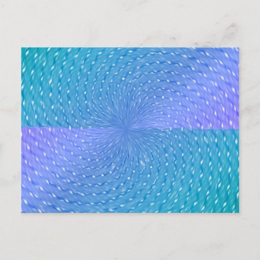 Paars Blauwgroen Abstract patroonpasta Briefkaart (Voorkant)