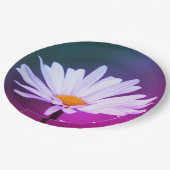 Paars Blauwgroen en roze Papieren Bordje (Gekanteld)