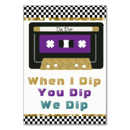 Paars| Blauwgroen | Goud 80-teken voor Retro Casse Kaart