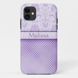 Paars Bling Effect Patroon op maat Case-Mate iPhone Case