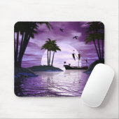 Paars Bliss Mousepad Muismat (Met muis)