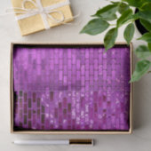 Paars Block Shimmer Pattern Tissuepapier (Geschenk)