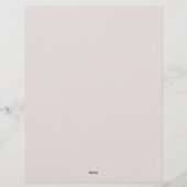 Paars Bloem Hoeken Briefpapier Briefhoofd (Achterkant)