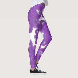Paars Bloem Motief in Mandala Stijl Leggings