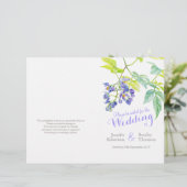 Paars bloemen bruiloft voor aardappelbloemen (Staand voorkant)