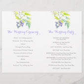 Paars bloemen bruiloft voor aardappelbloemen (Achterkant)