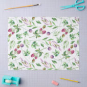 Paars bloemen en bessen met fijne smaak tissuepapier (Craft)